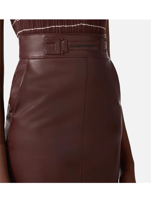 Skirt with embossed logo ELISABETTA FRANCHI | GO16361E2.644
